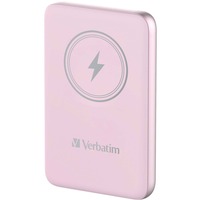 Verbatim Charge 'n' Go Polímero de litio 10000 mAh Cargador inalámbrico Rosa, Banco de potencia rosa, 10000 mAh, Polímero de litio, Quick Charge 3.0, Cargador inalámbrico, Rosa