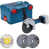 Bosch GWS 18V-180P PROFESSIONAL amoladora angular 18 cm 7000 RPM 1500 W 2,8 kg azul/Negro, 7000 RPM, 18 cm, Batería, 2,8 kg, Motor sin escobillas