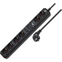 Brennenstuhl Connect Eco-Line regleta WiFi de 6 tomas negro