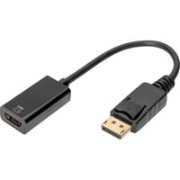 Digitus Adaptador/convertidor DisplayPort a HDMI 4K negro