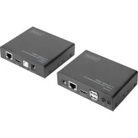Digitus Set extensor KVM HDMI 4K HDBaseT 2.0, Alargador de HDMI negro