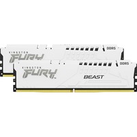 Kingston FURY FURY Beast 64GB 5600MT/s DDR5 CL36 DIMM (Kit de 2) White EXPO, Memoria RAM blanco, 64 GB, 2 x 32 GB, DDR5, 288-pin DIMM