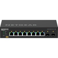 Netgear GSM4210PX Gestionado L2/L3 Gigabit Ethernet (10/100/1000) Energía sobre Ethernet (PoE) Negro, Interruptor/Conmutador Gestionado, L2/L3, Gigabit Ethernet (10/100/1000), Bidireccional completo (Full duplex), Energía sobre Ethernet (PoE), Montaje en rack
