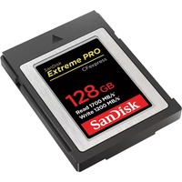 SanDisk SDCFE-128G-GN4NN memoria flash 128 GB CFexpress, Tarjeta de memoria 128 GB, CFexpress, 1700 MB/s, 1200 MB/s, Negro