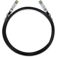TP-Link TL-SM5220-3M Cable de fibra óptica e InfiniBand SFP+ DAC Negro negro/Plateado, 3 m, DAC, SFP+, SFP+