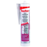 fischer Silicona sanitaria DSSA W 310ml, sellador blanco