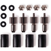 Alphacool Montaje Core Push 25mm M3/M4/UNC 6-32 Juego 4x, Fijación/Instalación negro/Plateado