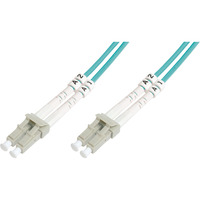 Digitus Cable de parche LWL, dúplex, conector LC > LC, multimodo OM3 turquesa