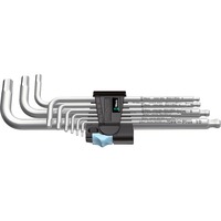 Wera 3950/9 Hex-Plus Stainless 1 SB juego de llaves Allen, 9 piezas, Destornillador acero fino
