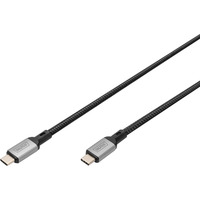 Digitus Cable USB4 Gen 2x2, conector USB-C > conector USB-C, 20 Gbit/s negro/Gris