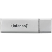 Intenso Alu Line unidad flash USB 8 GB USB tipo A 2.0 Plata, Lápiz USB plateado, 8 GB, USB tipo A, 2.0, 28 MB/s, Tapa, Plata