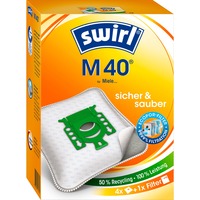 Swirl M 40 Accesorios y suministros de vacío, Bolsas de aspiradora Naranja, Blanco, Miele S 2 - S 2000... 2999, Miele S 400i - S 456i, S 600 - S 658 series, Caja, 4 pieza(s), 1 pieza(s)