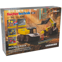 fischertechnik Double Pack de vehículos de construcción Liebherr, Juegos de construcción 