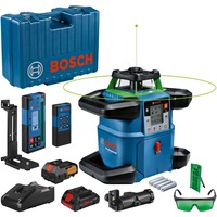 Bosch GRL 650 CHVG 70 m 500-540 nm (< 10mW), Láser rotativo azul, 70 m, 1,5 mm/m, 8,5°, 650 m, 600 RPM, 360°