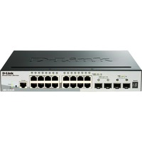 D-Link DGS-1510-20/E switch Gestionado L2/L3 Gigabit Ethernet (10/100/1000) 1U Gris, Interruptor/Conmutador Gestionado, L2/L3, Gigabit Ethernet (10/100/1000), Bidireccional completo (Full duplex), Montaje en rack, 1U