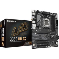 GIGABYTE B650 UD AX Placa Base - Compatible con CPUs AMD Ryzen Serie 9000, VRM de 6+2+2 fases, hasta 7600MHz DDR5 (OC), 1x PCIe 5.0 + 2x PCIe 4.0 M.2, LAN GbE, Wi-Fi 6, USB 3.2 Gen 2 negro/Gris, VRM de 6+2+2 fases, hasta 7600MHz DDR5 (OC), 1x PCIe 5.0 + 2x PCIe 4.0 M.2, LAN GbE, Wi-Fi 6, USB 3.2 Gen 2, AMD, Zócalo AM5, AMD Ryzen 7000 Series, AMD Ryzen 8000 Series, AMD Ryzen 9000 Series, Zócalo AM5, DDR5-SDRAM, 256 GB