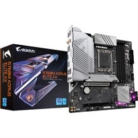 GIGABYTE B760M AORUS ELITE AX Placa Base - Compatible con procesadores Intel Core de 14ª generación, VRM digital de 12*+1+1 fases, hasta 7800MHz DDR5 (OC), 2x PCIe 4.0 M.2, Wi-Fi 6E, 2.5GbE LAN, USB 3.2 Gen 2 plateado, VRM digital de 12*+1+1 fases, hasta 7800MHz DDR5 (OC), 2x PCIe 4.0 M.2, Wi-Fi 6E, 2.5GbE LAN, USB 3.2 Gen 2, Intel, LGA 1700, Intel® Celeron®, Intel® Core™ i3, Intel® Core™ i5, Intel® Core™ i7, Intel® Core™ i9,..., LGA 1700, DDR5-SDRAM, 256 GB