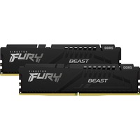 Kingston FURY FURY Beast 64GB 5600MT/s DDR5 CL40 DIMM (Kit de 2) Black, Memoria RAM negro, 64 GB, 2 x 32 GB, DDR5, 288-pin DIMM