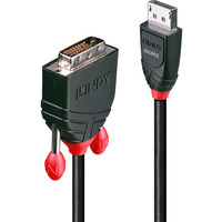 Lindy Cable adaptador DisplayPort a DVI negro