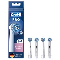 Procter & Gamble Sensitive Clean 4 pieza(s) Blanco, Cabezal de cepillo blanco, 4 pieza(s), Blanco, 3 mes(es), Extrasuave, Oral-B, Caja