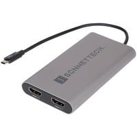 Sonnet Adaptador Thunderbolt 3 > Doble 4K HDMI 2.1 gris/Negro