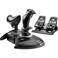 Thrustmaster T.Flight Full Kit X Negro USB Palanca de mando Analógico/Digital PC, Xbox, Conjunto negro, Palanca de mando, PC, Xbox, Cruceta, Analógico/Digital, Alámbrico, USB