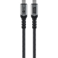 goobay Cable USB4 Gen 3x2, conector USB-C > conector USB-C, 40Gbit/s negro/Gris