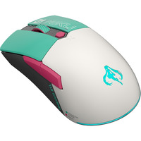 ASUS TUF Gaming Mini Wireless Mouse Hatsune Miku Edition ratón Juego mano derecha RF Wireless + Bluetooth + USB Type-A Óptico 1200 DPI, Ratones para gaming turquesa/blanco, mano derecha, Óptico, RF Wireless + Bluetooth + USB Type-A, 1200 DPI, Verde, Gris, Rosa