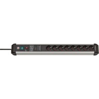 Brennenstuhl Regleta Premium-Protect-Line de 8 tomas negro/Aluminio