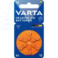 VARTA Pila para audífono Zinc Air 13, PR48, Batería 