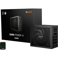be quiet! Dark Power 14 1200 W - 80 Plus Titanium unidad de fuente de alimentación 20+4 pin ATX ATX Negro, Fuente de alimentación de PC negro, 1200 W, 100 - 240 V, 1300 W, 50/60 Hz, 10 A, 5 A