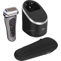Braun Series 9 Pro+ 9565cc Wet & Dry Máquina de afeitar de láminas Recortadora Metálico acero fino/Negro, Máquina de afeitar de láminas, Metálico, Batería, Ión de litio, 60 min, Caja