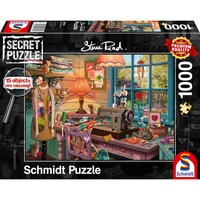 Schmidt Spiele Steve Read: Secret Puzzles - En el cuarto de costura 