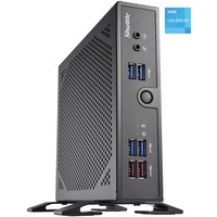 Shuttle DS50U PC/estación de trabajo barebone 1,3 l tamaño PC Negro 7305 negro, 1,3 l tamaño PC, Mini PC barebone, DDR5-SDRAM, PCI Express, Serial ATA III, Ethernet, 90 W