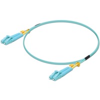 Ubiquiti Cable de fibra óptica 10 Gbps OM3 Duplex LC turquesa