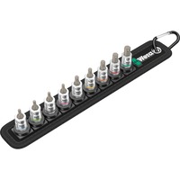 Wera Belt A Imperial 1 Juego de vasos Zyklop con punta hexagonal interna, Llave de tubo negro
