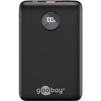 goobay Powerbank Compacto 10.000 mAh, Banco de potencia negro