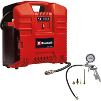 EINHELL Compresor de maletín a batería TE-AC 36/8 Li OF Set - Solo, 36 Voltios (2x18V) rojo