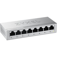 Zyxel GS-108BV5-EU0101F switch No administrado L2 Gigabit Ethernet (10/100/1000), Interruptor/Conmutador plateado, No administrado, L2, Gigabit Ethernet (10/100/1000)