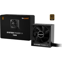 be quiet! System Power 11 750W unidad de fuente de alimentación 20+4 pin ATX ATX Negro, Fuente de alimentación de PC negro, 750 W, 200 - 240 V, 50 Hz, 4 A, 120 W, 750 W