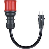 go-e Adaptador para Gemini flex 22 kW, CEE rojo trifásico 32A > enchufe doméstico negro