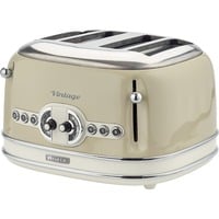 Ariete 0156/03 6 4 rebanada(s) 1600 W Beige, Tostadora beige, 4 rebanada(s), Beige, Metal, Botones, Giratorio, CE, 1600 W