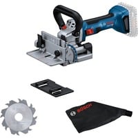 Bosch Fresadora de espigas plana a batería GFF 18V-22 Professional Solo, 18 voltios, Esamblaje con galleta azul/Negro