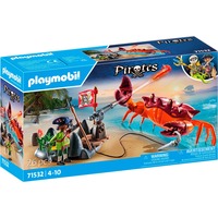 PLAYMOBIL La batalla de los piratas contra el cangrejo gigante, Juegos de construcción 