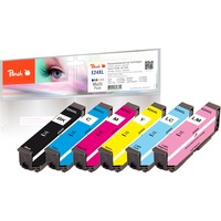 Peach PI200-293 cartucho de tinta 6 pieza(s) Compatible Negro, Cian, Cian claro, Magenta claro, Magenta, Amarillo Negro, Cian, Cian claro, Magenta claro, Magenta, Amarillo, 11 ml, 11 ml, 6 pieza(s), Multipack