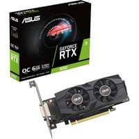 ASUS GeForce RTX 3050 LP BRK OC Edition NVIDIA 6 GB GDDR6, Tarjeta gráfica GeForce RTX 3050, 6 GB, GDDR6, 96 bit, 7680 x 4320 Pixeles, PCI Express 4.0