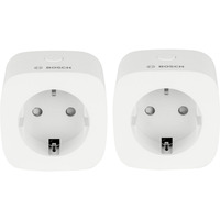 Bosch 8750001300X2, Toma de corriente con interruptor blanco