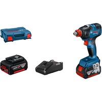 Bosch GDX 18V-200 3400 RPM Negro, Azul, Rojo, Tornillo de percusión azul/Negro, Destornillador de impacto, Mango de pistola, 1/4", Portabrocas de cambio rápido, Negro, Azul, Rojo, Sin escobillas