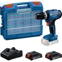 Bosch Taladro atornillador percutor inalámbrico GSB 18V-25 Professional, 18 Voltios, Martillo atornillador azul/Negro