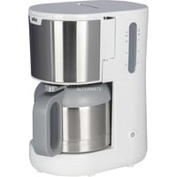 Braun IDCollection KF1505 WH Cafetera de filtro 1,2 L blanco/Acero fino, Cafetera de filtro, 1,2 L, De café molido, 1000 W, Blanco